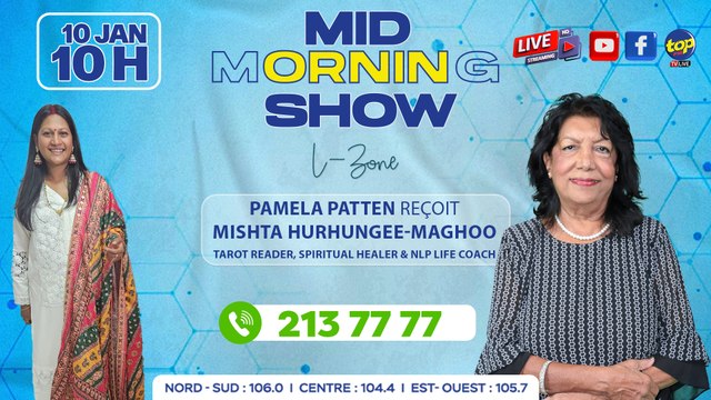 MID MORNING SHOW [ L-Zone ] Pamela Patten reçoit Mishta Hurhungee-Maghoo_0