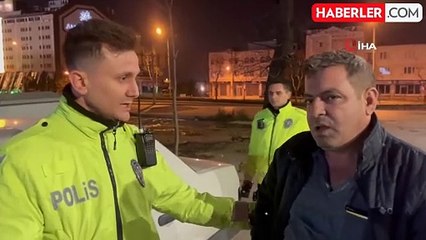 Alkol Denetimine Takılan Sürücü, Polisle Pazarlık Yaptı