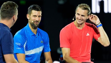 Djokovic als Trainer? Zverev bringt das Publikum zum Lachen