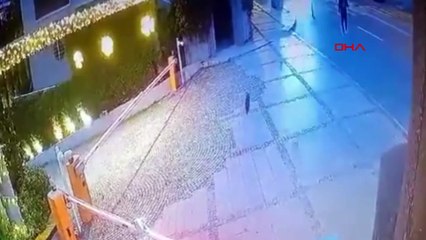 Beşiktaş'ta bir erkek yolda yürürken kediye tekme attı!