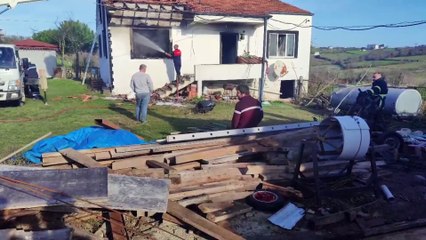 Sinop'ta sobadan çıkan yangın büyük korku yaşattı
