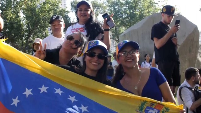 Venezolanos en toda Sudamérica se manifiestan contra la posesión de Maduro