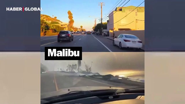Amerika’nın en pahalı evlerinin bulunduğu Malibu, yangınlar sonrası son hali ile böyle görüntülendi