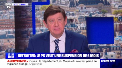 Retraites: Patrick Kanner demande "une suspension de la mise en œuvre de la mesure d'âge pendant le temps de la négociation"