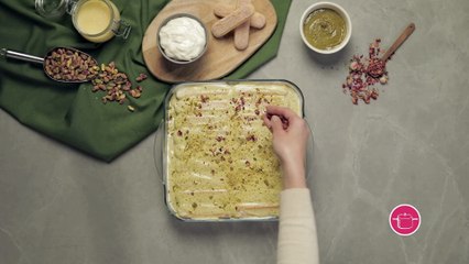 بالفيديو، تيرامسو بالقشطة والفستق