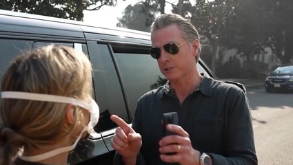 California mother confronts governor Gavin Newsom over raging wildfires in Los Angeles