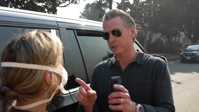 California mother confronts governor Gavin Newsom over raging wildfires in Los Angeles