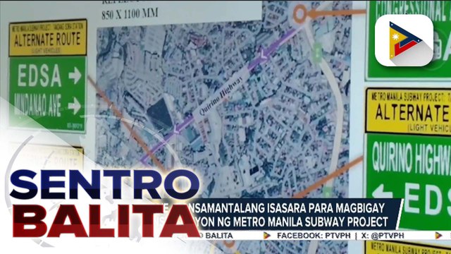 Mindanao Ave., pansamantalang isasara para sa konstruksyon ng Metro Manila Subway Project