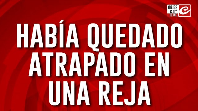 In fraganti: quiso entrar a robar y quedó trabado en las rejas de un comercio