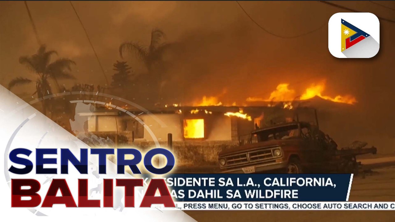 Higit 100-K residente sa Los Angeles, California, pinalikas dahil sa wildfire; U.S. Pres. Biden, ipinag-utos ang karagdagang federal fund at resources para sa California