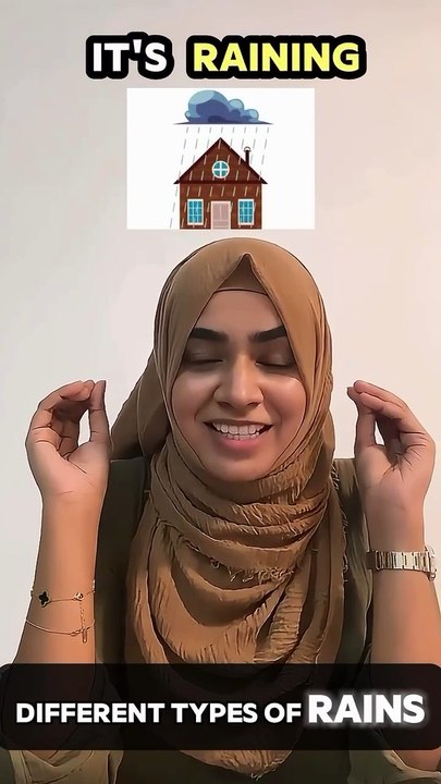 It’s all about Rain today  Did you know that There are different types of rains So we should know the correct vocabulary to talk about different types of rains.  ️ It’s drizzling - very slight rain  ️ It’s raining