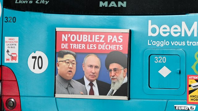 Poutine, Kim Jong-Un et l’ayatollah Khamenei comparés à des déchets dans une campagne pour le tri à Béziers