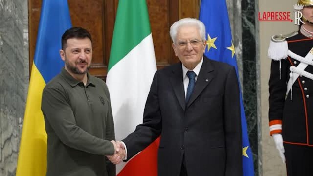Mattarella riceve Zelensky: «Pieno impegno dell'Italia nel sostegno all'Ucraina»