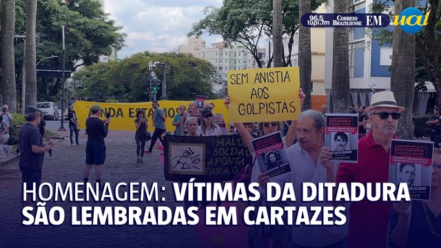 BH: vítimas da ditadura são lembradas em homenagem com cartazes
