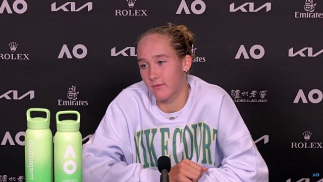 Tennis - Australian Open 2025 - Mirra Andreeva : When I see how other players play, like Sinner, Alcaraz or even Aryna, I also wanted to add something to my game