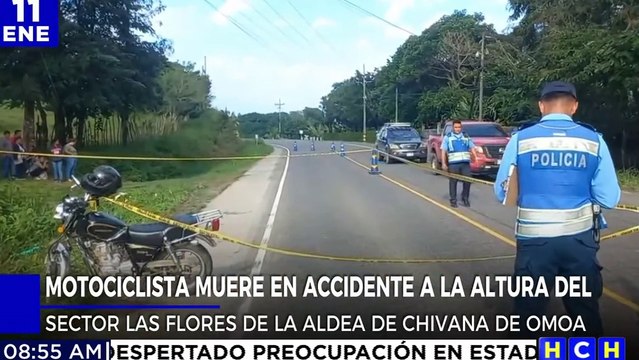 ¡Tragedia! Motociclista perece tras accidentarse en Omoa, Cortés