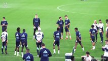 Entrenamiento del Real Madrid en la previa de la final de Supercopa