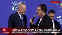 Cumhurbaşkanı Erdoğan İbrahim Tatlıses ile şarkı söyledi
