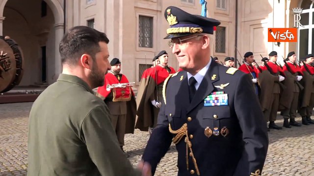 Il Presidente Mattarella riceve il presidente dell'Ucraina Zelensky al Quirinale