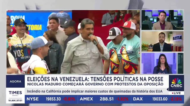 Eleições na Venezuela: tensões políticas marcam posse de Maduro; veja análise de Vladimir Feijó