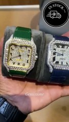 Fully Iced Out Face Dial Moissanite Ready To Ship Watch