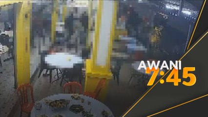 Tetak guna parang persis filem gangster