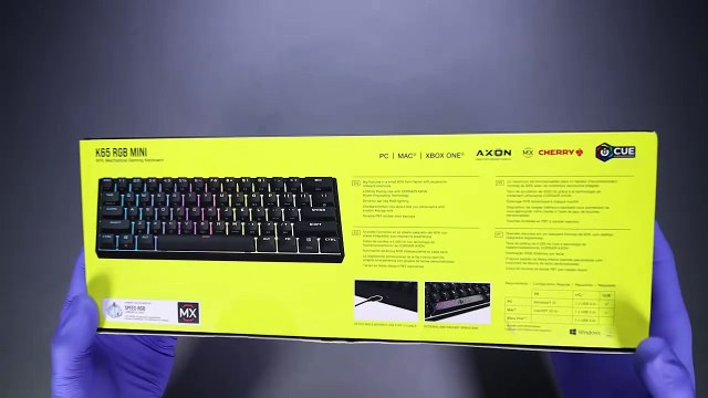 Corsair K65 RGB Mini Mechanical Gaming Keyboard Unboxing