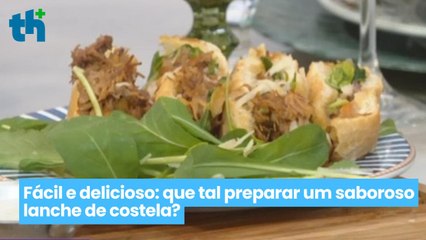 Fácil e delicioso: que tal preparar um saboroso lanche de costela?