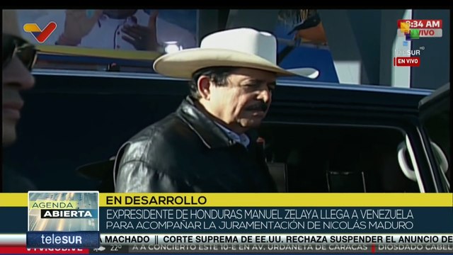 Arriba al país delegación de Honduras para la juramentación del pdte. Maduro