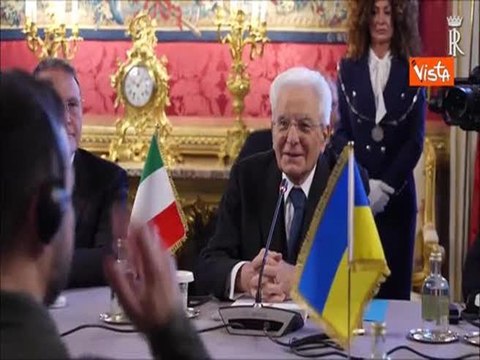 Mattarella: Sostegno dell'Italia pieno e inalterato all'Ucraina