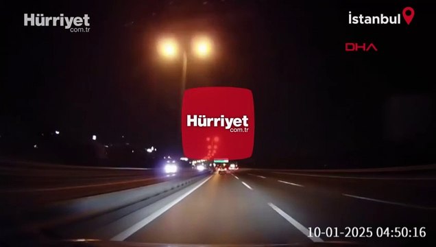 Ataşehir’de makas atarak ilerleyen sürücü kaza yaptı: O anlar kamerada