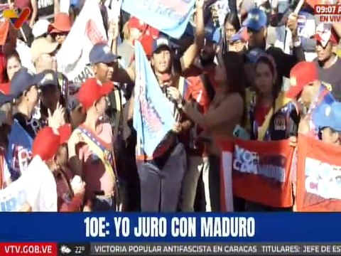 Caracas | Inicia marcha en apoyo a la juramentación del presidente Nicolás Maduro en la Plaza Catia