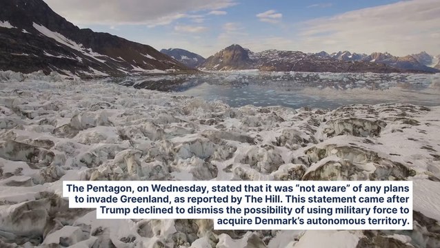 Pentagon Dismisses Greenland Invasion Plans Following Trump's Comments: 'We're Concerned With The Real National Security Concerns'
