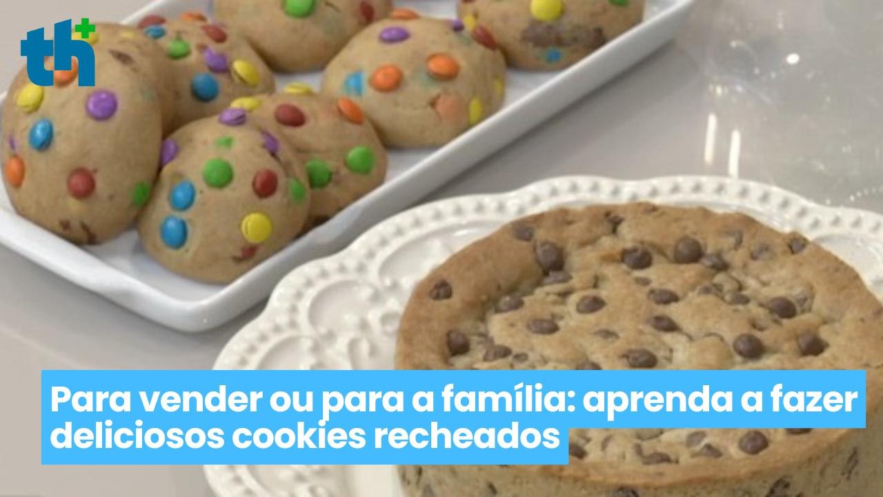 Para vender ou para a família: aprenda a fazer deliciosos cookies recheados