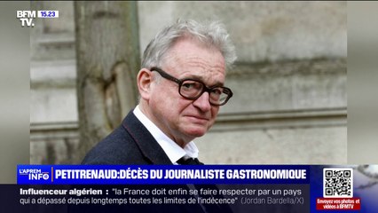 Le journaliste gastronomique Jean-Luc Petitrenaud est mort