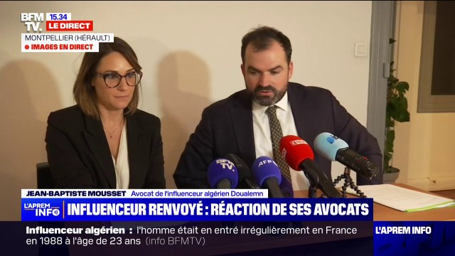 Expulsion ratée d'un influenceur: Il était en règle depuis une quinzaine d'années sur le territoire français , déclare Me Emilie Brun, avocate de Doualemn
