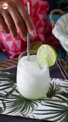 Schweizer limonade mit kondensmilch