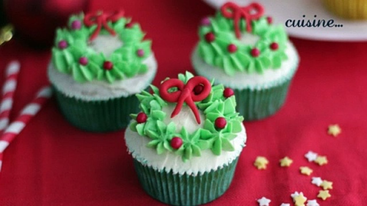 Weihnachtlich dekorierte cupcakes