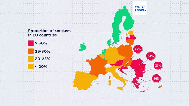 Европейцы курят меньше, но ненамного