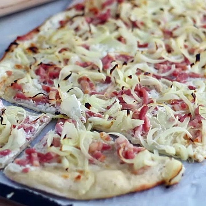 Flammekueche, elsässischer flammkuchen