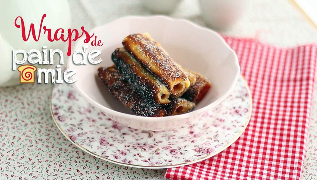 Toastbrot-wraps mit marmelade