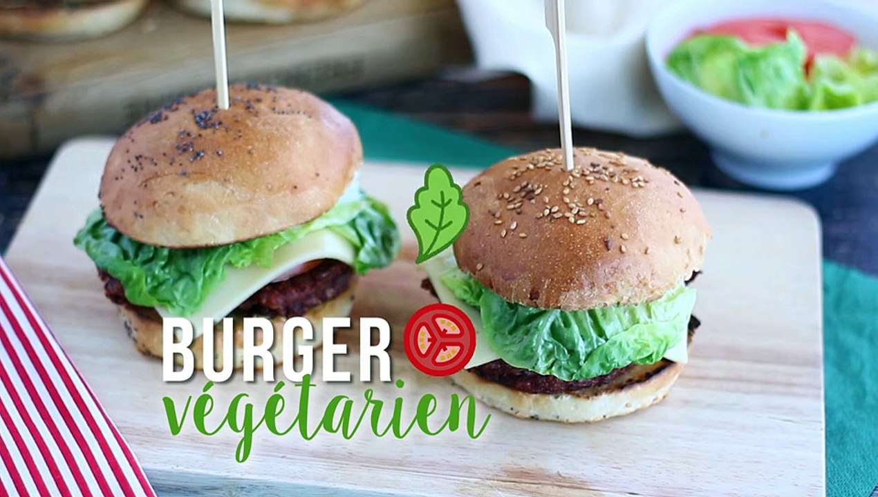 Vegetarischer burger mit roten bohnen