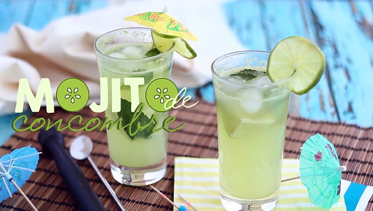 Gurken-mojito, alkoholfreier cocktail