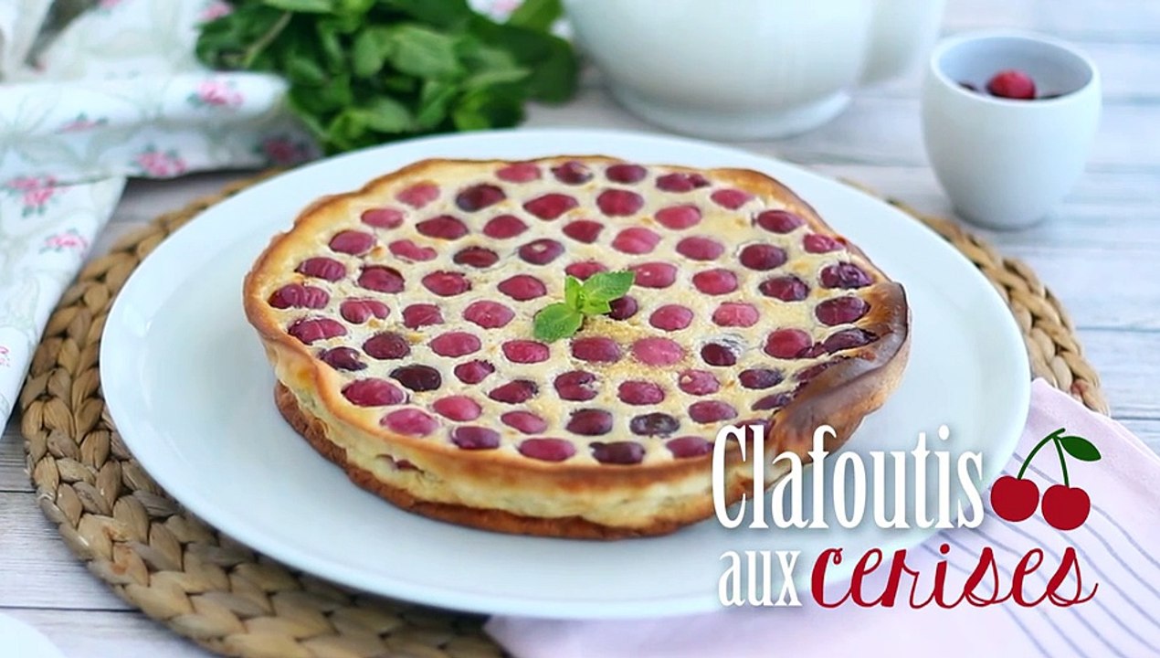 Kirsch-clafoutis, ein ultra-schmelzender klassiker