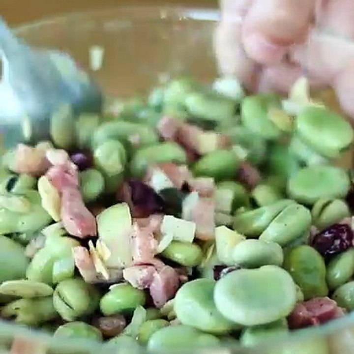 Bohnensalat mit speck
