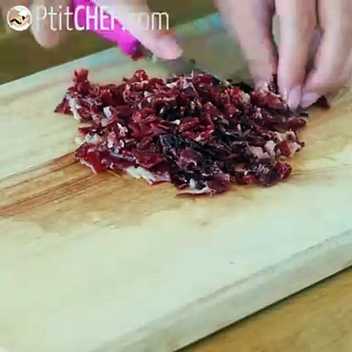 Tartar schinken melone tomate