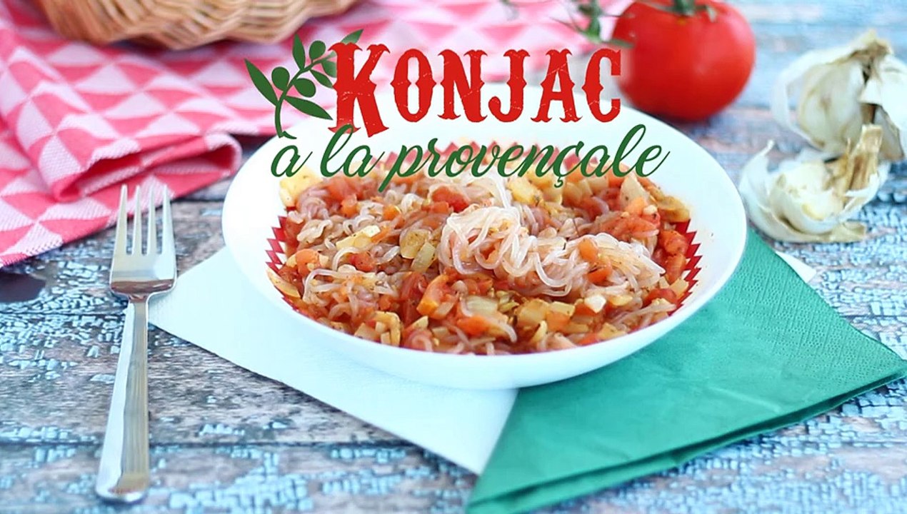 Konjac-spaghetti nach provenzalischer art
