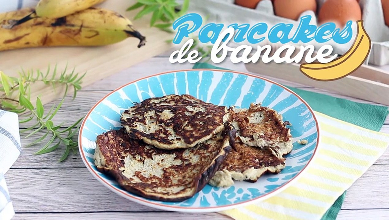 Schnelle glutenfreie pfannkuchen (bananen+eier)