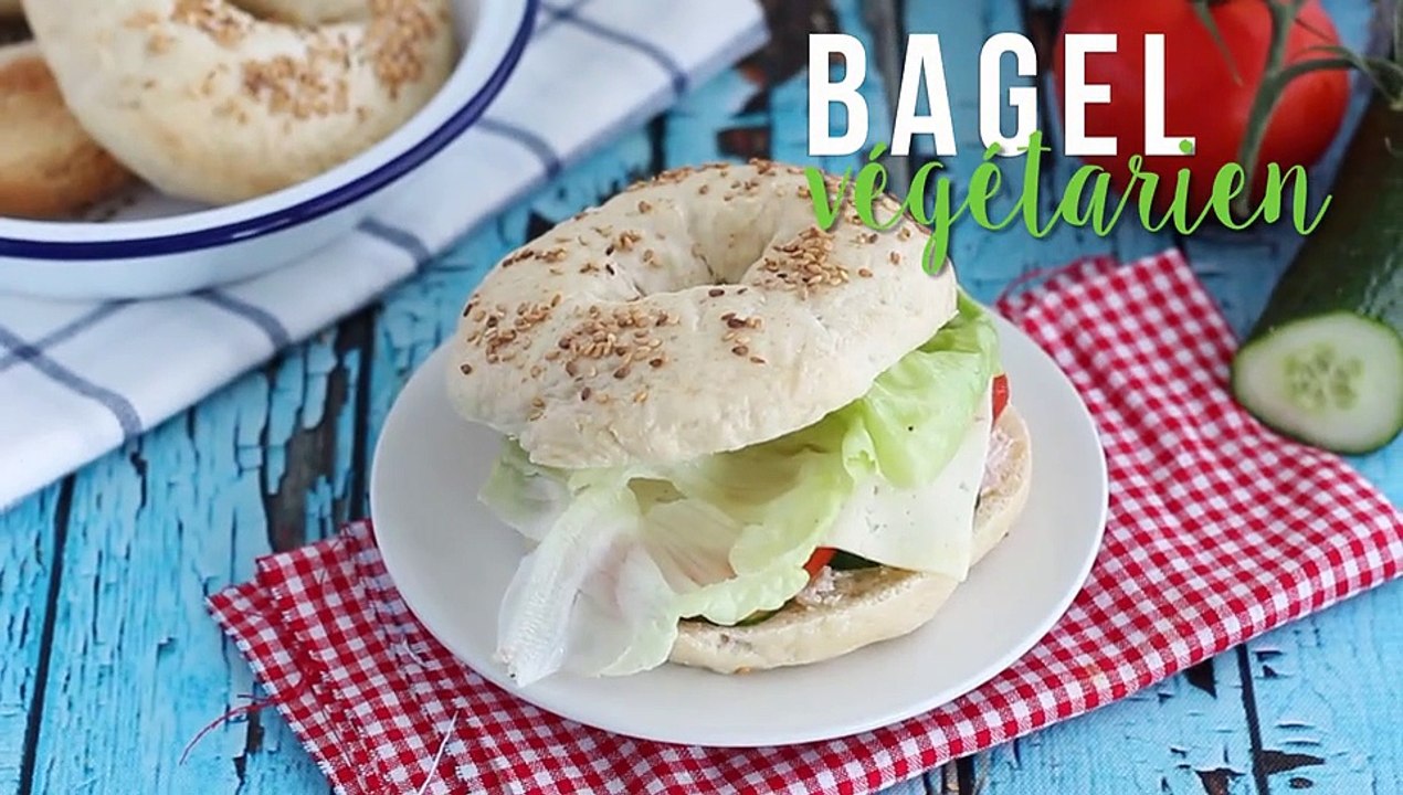 Vegetarischer bagel