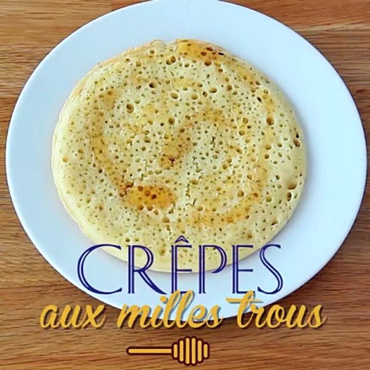 Baghrirs, die marokkanischen pfannkuchen mit tausend löchern